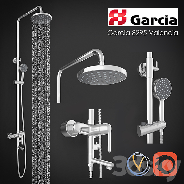 Shower-Garcia Valencia 8295 3DS Max Model - thumbnail 1