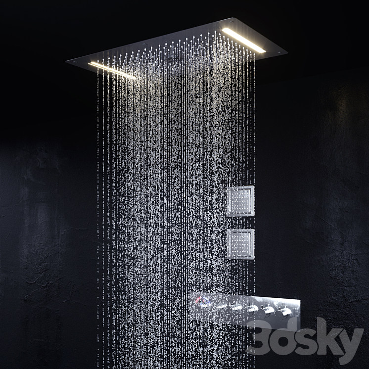 Shower set 3DS Max - thumbnail 1