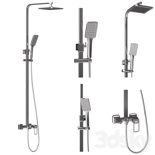 Shower set IDDIS Bild 3DSMax File - thumbnail 1