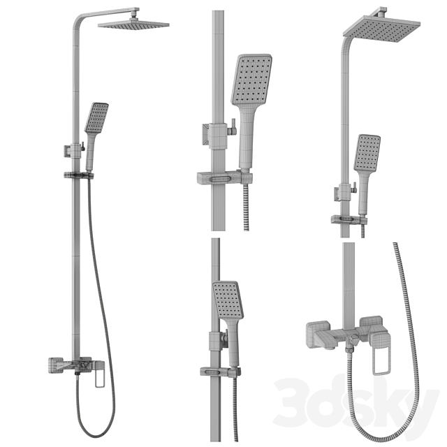 Shower set IDDIS Bild 3DSMax File - thumbnail 2