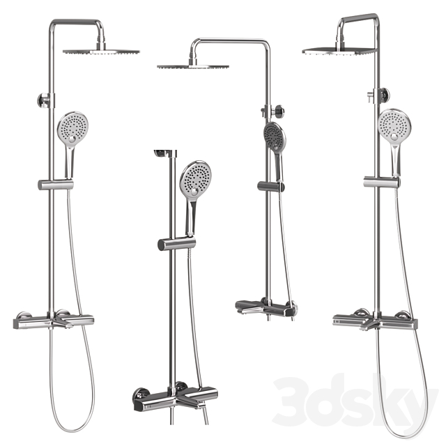 Shower set IDDIS Uniterm UNISBBTi06 3ds Max - thumbnail 1