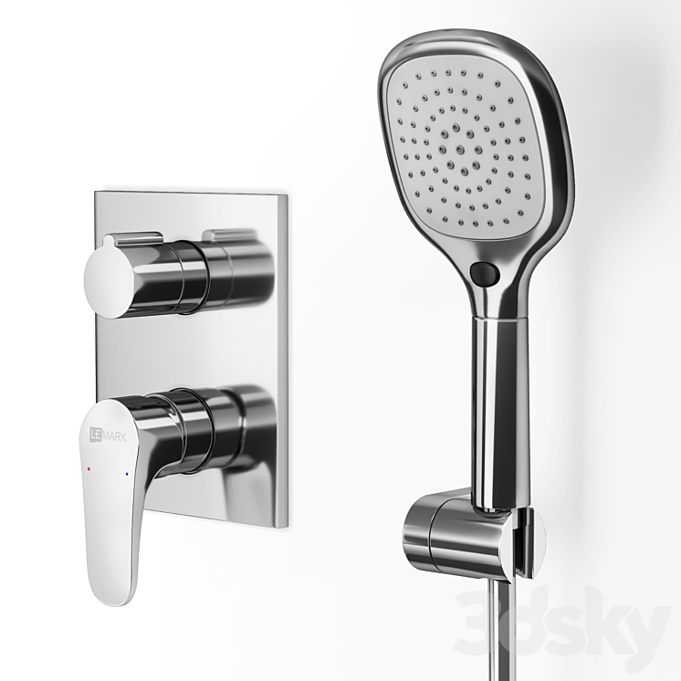 Shower set Lemark Shift 3DS Max - thumbnail 2