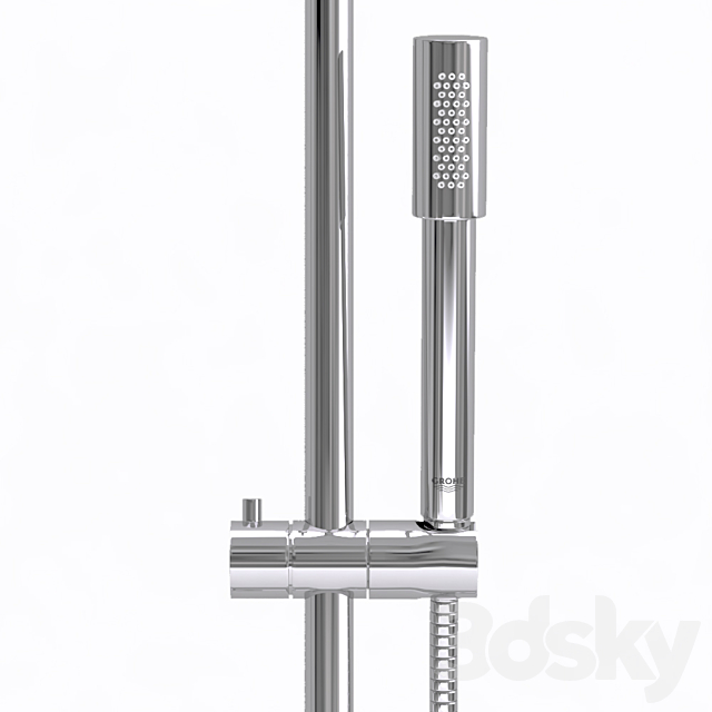 Shower System Grohe Rainshower F-Series System 254 3DS Max Model - thumbnail 5