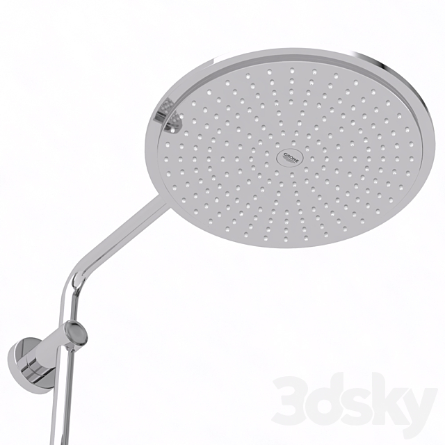 Shower system Grohe Rainshower Smartactive Cube 310_v2 3DS Max Model - thumbnail 5