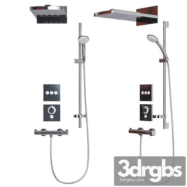 Shower system hansgrohe 3dsmax Download - thumbnail 1