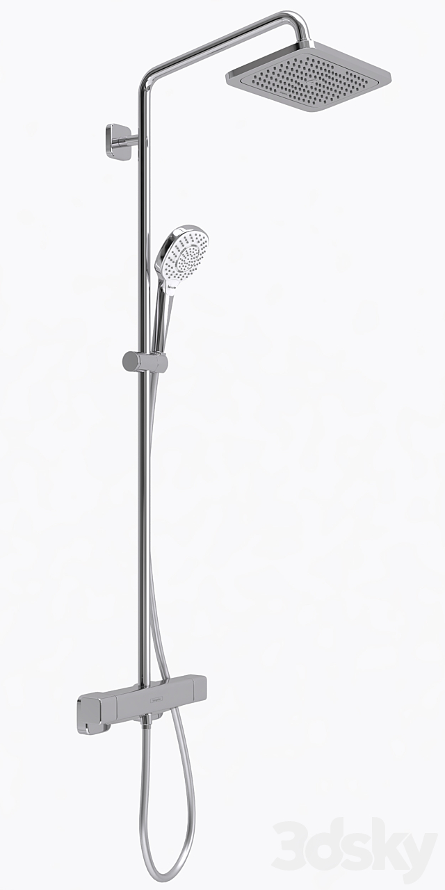 Shower System Hansgrohe Croma E Showerpipe 280 3DS Max Model - thumbnail 3