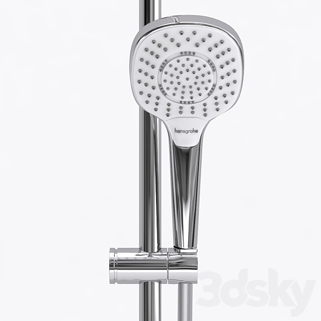 Shower System Hansgrohe Croma E Showerpipe 280 3DS Max Model - thumbnail 4