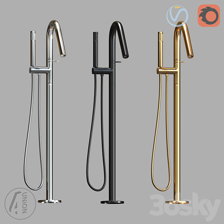 shower system SHF-0002 3DS Max - thumbnail 1