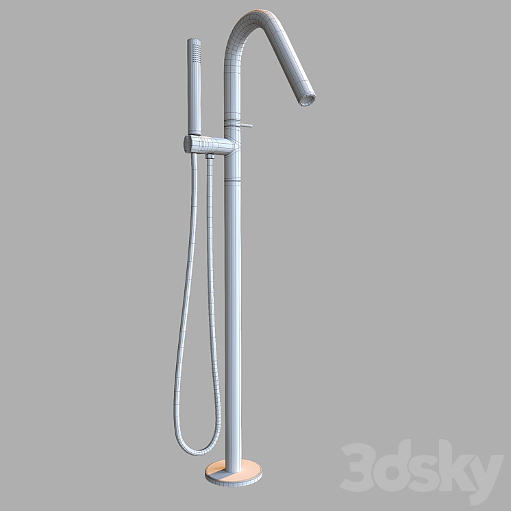 shower system SHF-0002 3DS Max - thumbnail 2