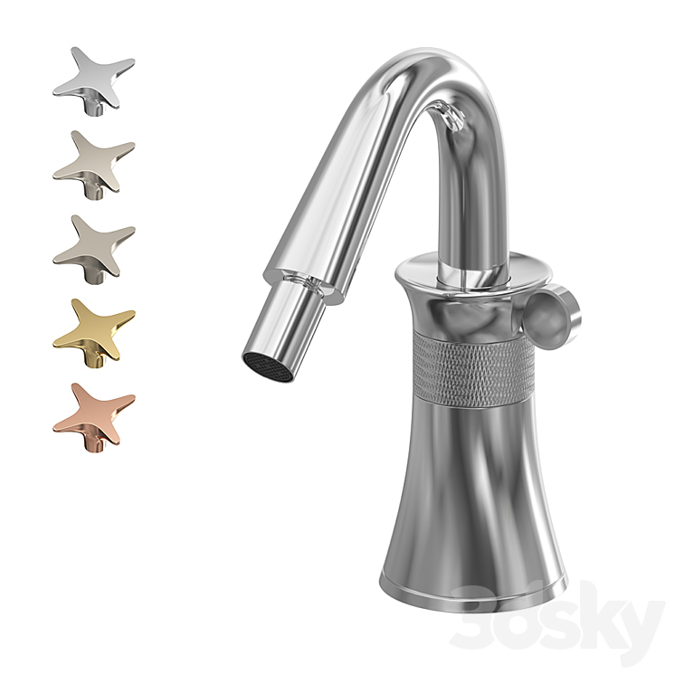 Single-hole bidet mixer Stella 130 3DS Max - thumbnail 1