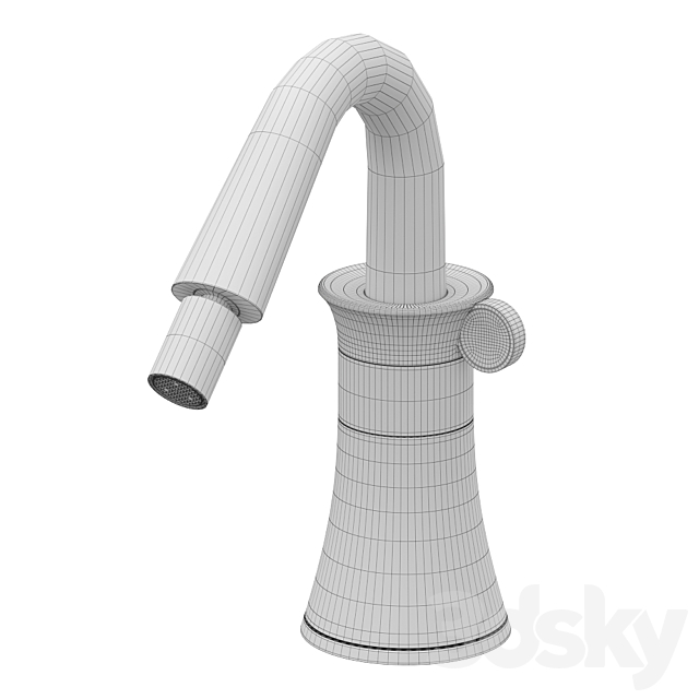 Single-hole bidet mixer Stella 130 3DSMax File - thumbnail 4