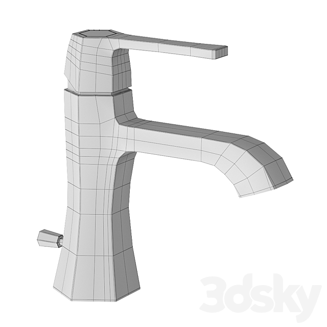 Single lever washbasin mixer Cisal Cherie 3ds Max - thumbnail 2