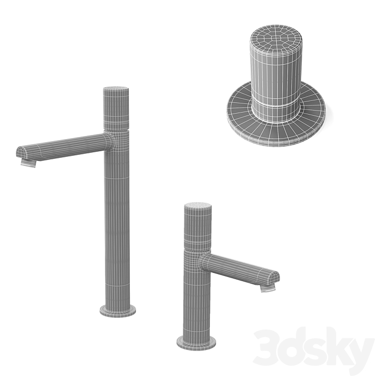Sink faucet Griferias Maier Skulpture 3DS Max - thumbnail 2