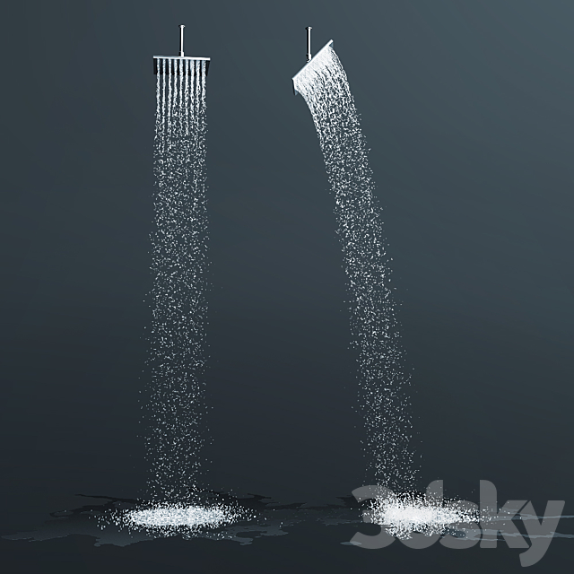 Top Shower Jacob Delafon Katalyst E13696-CP 3DS Max Model - thumbnail 2