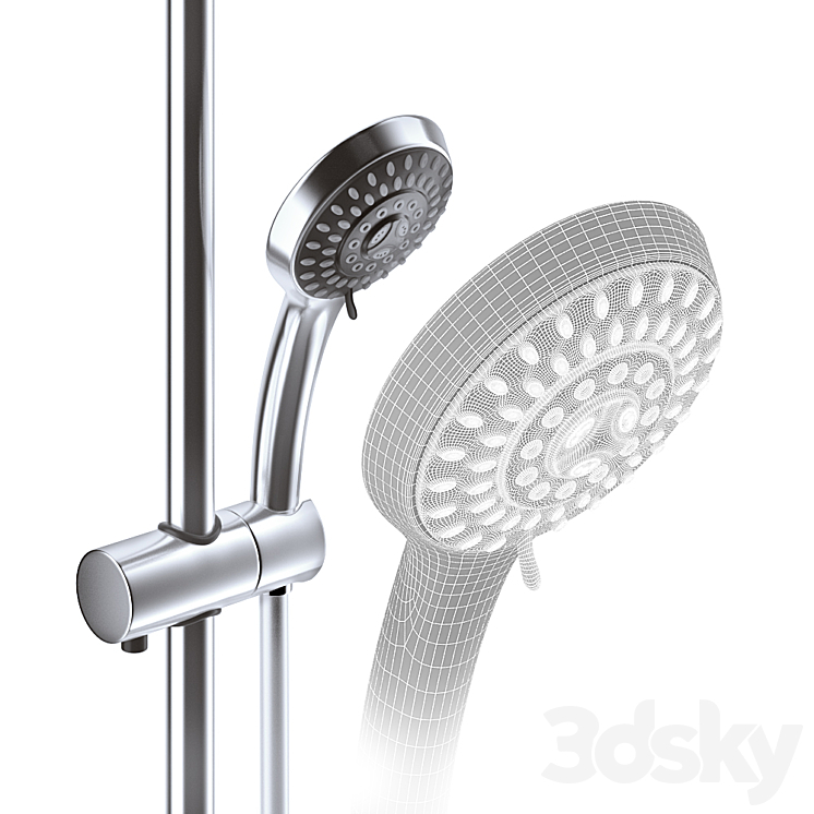 vitra rain shower systems 3DS Max Model - thumbnail 2