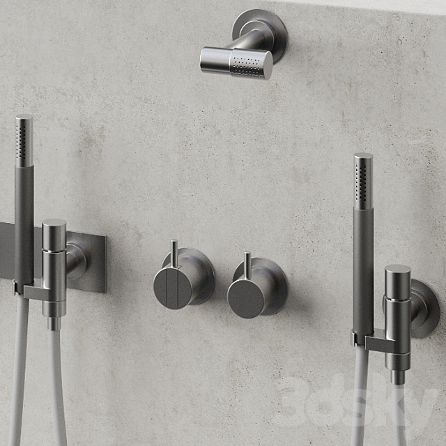 Vola bathroom components 3DS Max Model - thumbnail 2