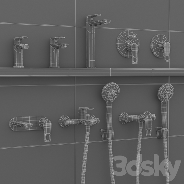 Volle Benita faucet 3DS Max Model - thumbnail 5