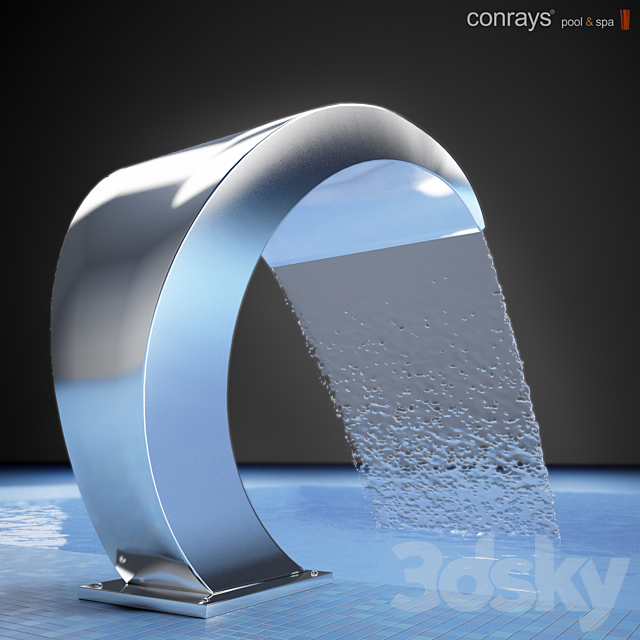 Waterfall Pool Cobra 3DS Max Model - thumbnail 1