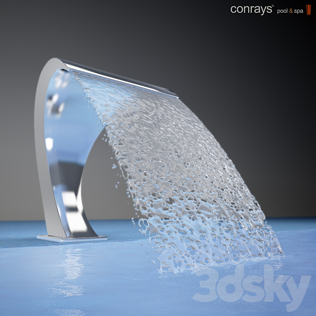 Waterfall Pool Cobra 3DS Max Model - thumbnail 2