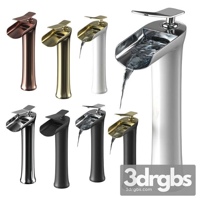 Waterfall single handle basin faucet - thumbnail 1