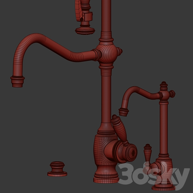 Waterstone faucets 3ds Max - thumbnail 3