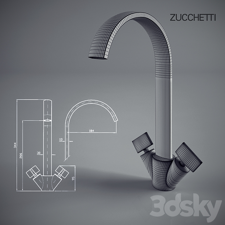 Zucchetti Isy ZD4688 3DS Max - thumbnail 2