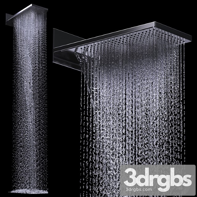 Axor Overhead Shower 250 580 3jet 3dsmax Download - thumbnail 1