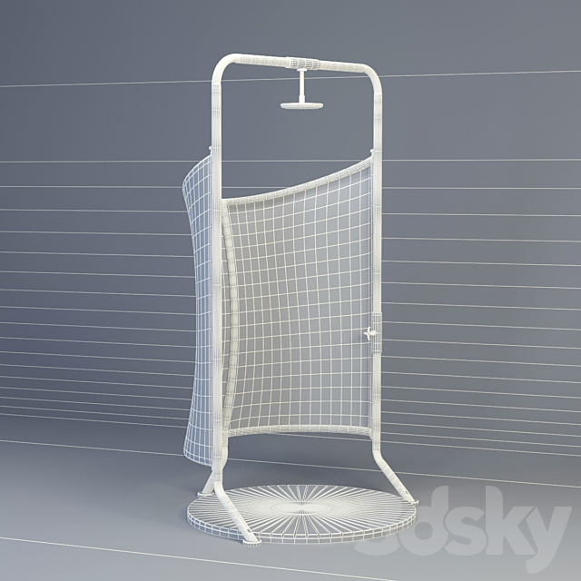 Cane-line Richmond outdoor shower 3ds Max - thumbnail 3