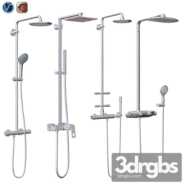 Grohe Shower Systems 3dsmax Download - thumbnail 1