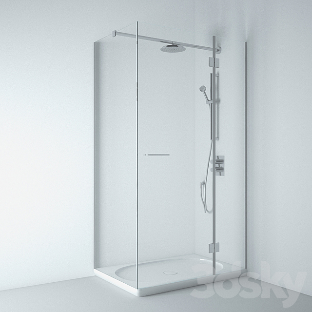 Laufen Shower 3DS Max Model - thumbnail 2