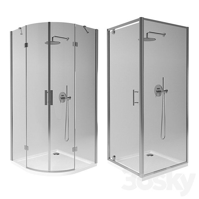 Omnires Shower Enclosures 3DS Max Model - thumbnail 4