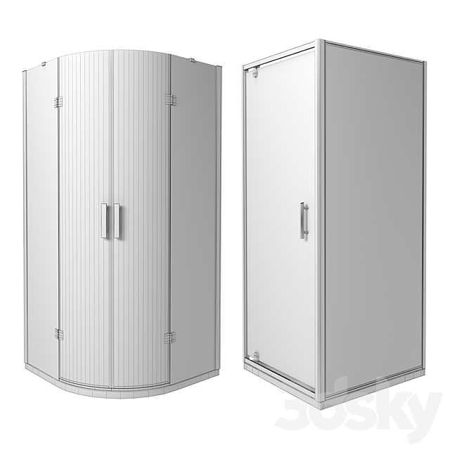 Omnires Shower Enclosures 3DS Max Model - thumbnail 5