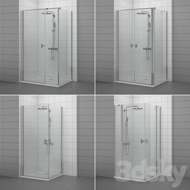 Radaway Showers | NES 1 3DS Max Model - thumbnail 2