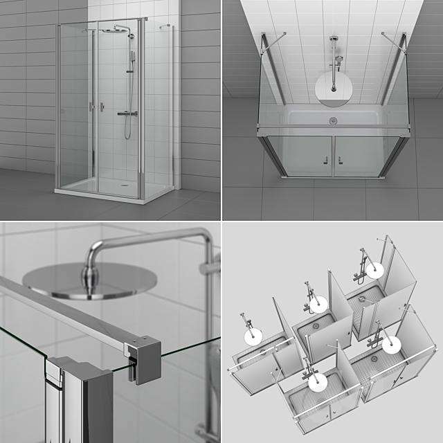 Radaway Showers | NES 1 3DS Max Model - thumbnail 3