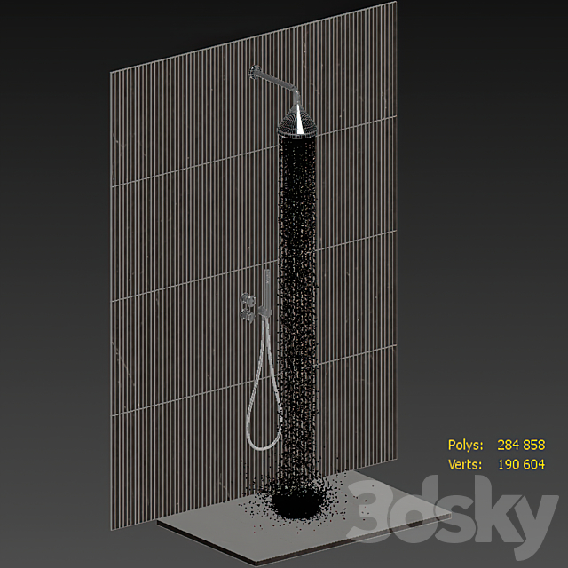 Salvatori shower 3DS Max Model - thumbnail 5