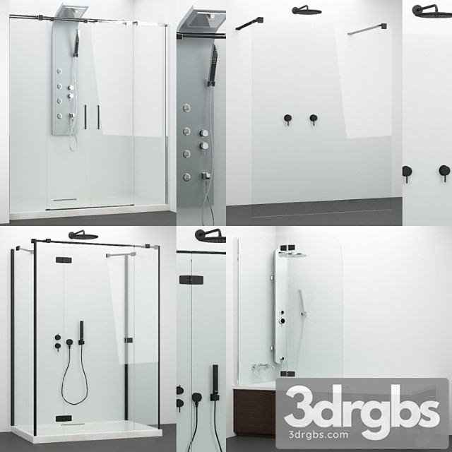 Set of Cabins Radaway Grohe 4 3dsmax Download - thumbnail 1