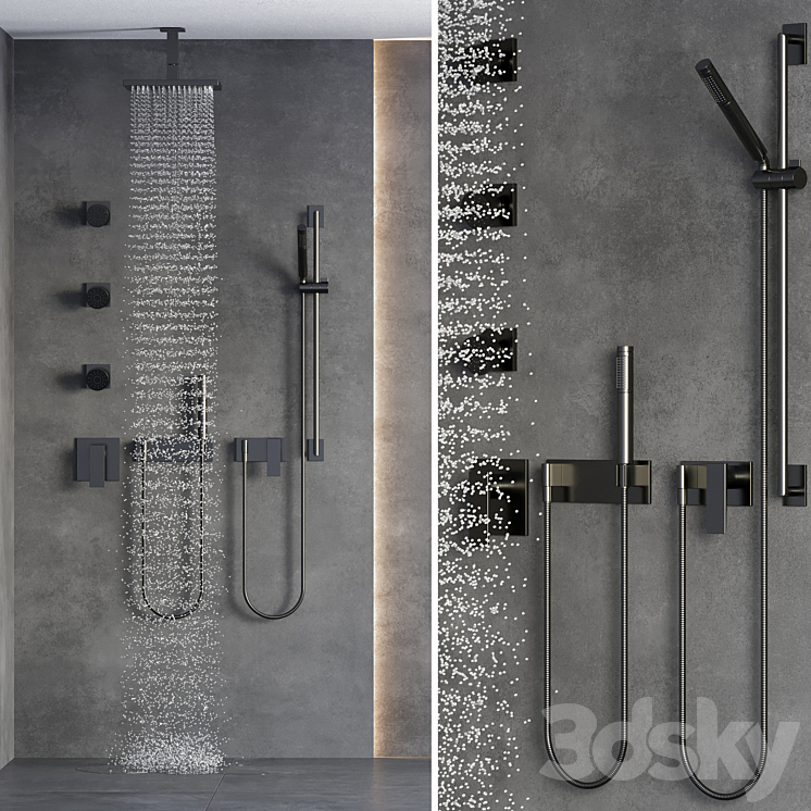 shower 01 3DS Max Model - thumbnail 1