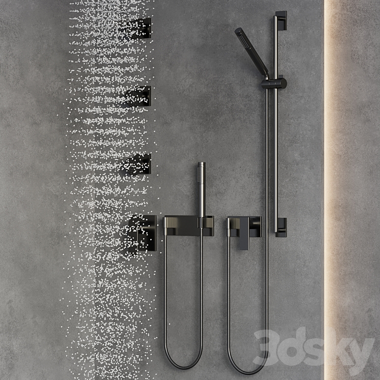 shower 01 3DS Max Model - thumbnail 2