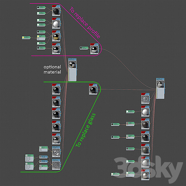 SHOWER CABINS Radaway | Pendulum set 1 3DS Max Model - thumbnail 7