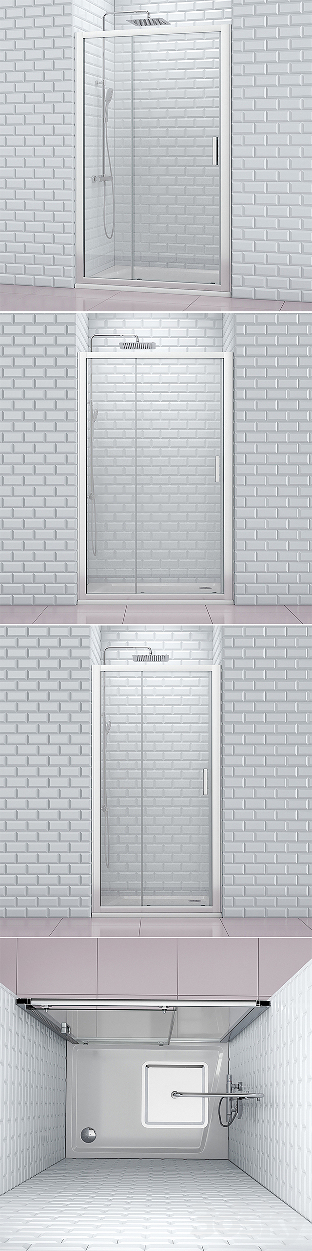 Shower doors Ravak | 10 3ds Max - thumbnail 2