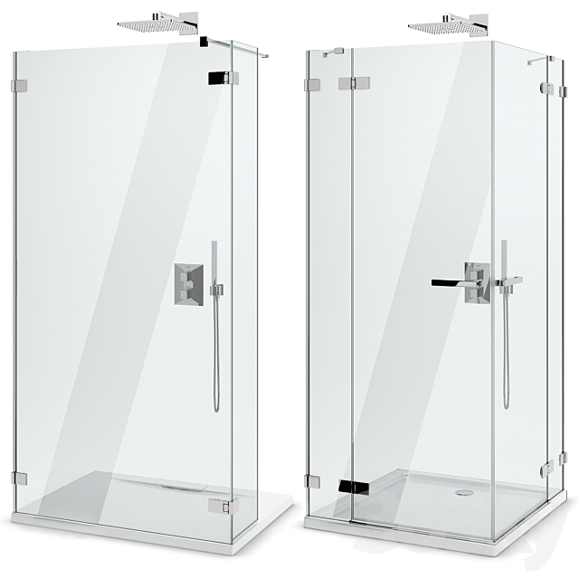 Shower enclosures and doors Radaway | Arta set 99 3ds Max - thumbnail 2