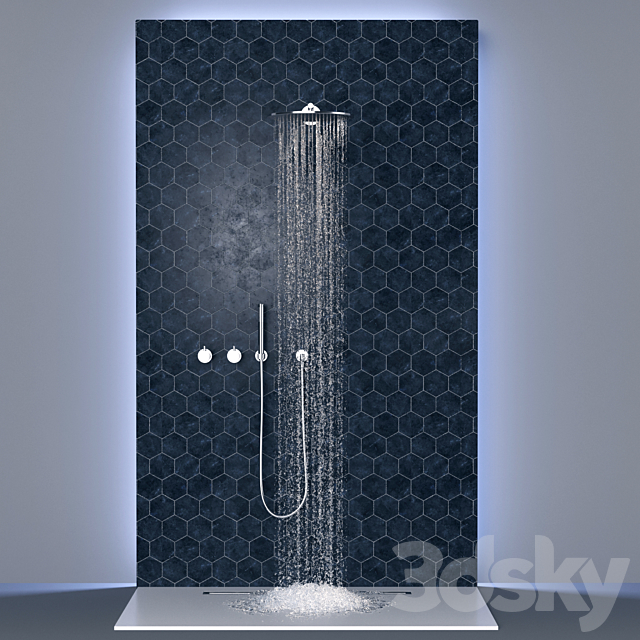 shower + Faucet 02 3ds Max - thumbnail 2