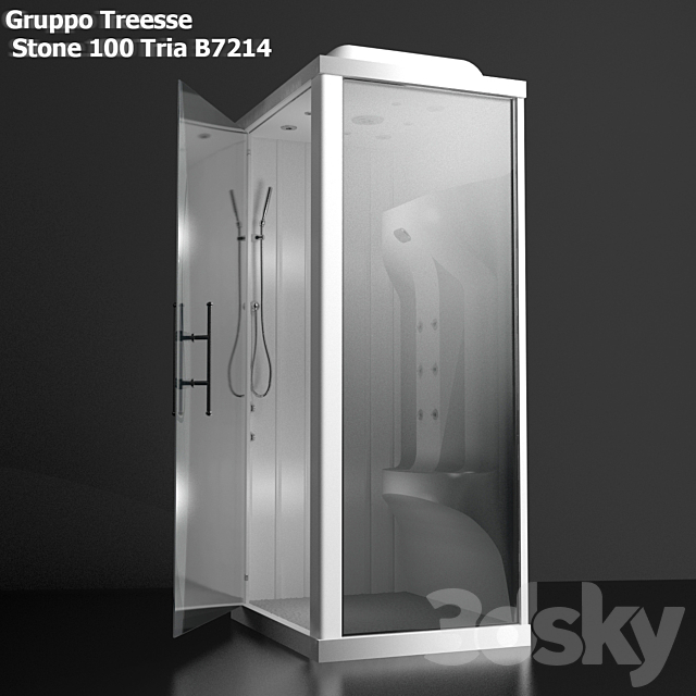 Shower – Gruppo Treesse Stone 100 Tria B7214 3ds Max - thumbnail 1