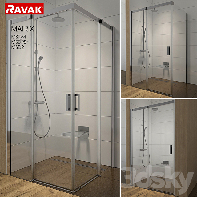 Shower RAVAK Matrix 3ds Max - thumbnail 1