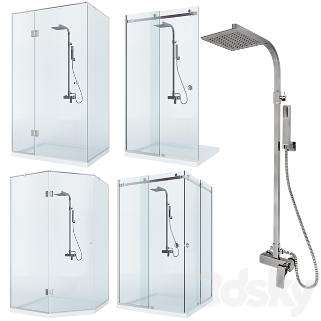 Shower_Set_2 3ds Max - thumbnail 1