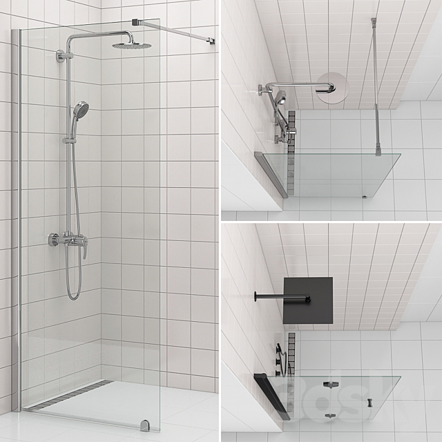 Showers Svedbergs set 86 3DS Max Model - thumbnail 4