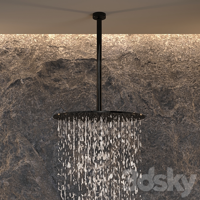 stone shower 01 3ds Max - thumbnail 3