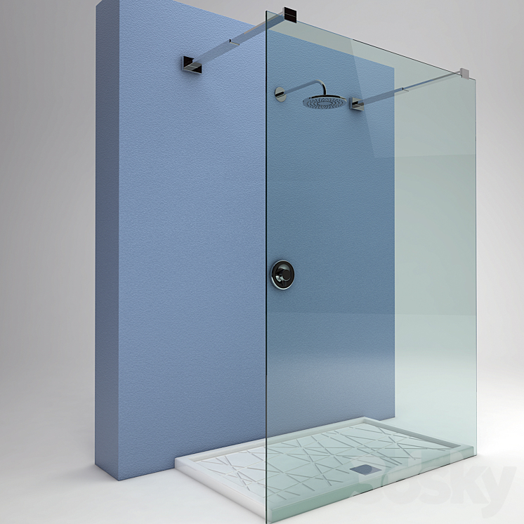 Vitruvit shower tray 3DS Max - thumbnail 1