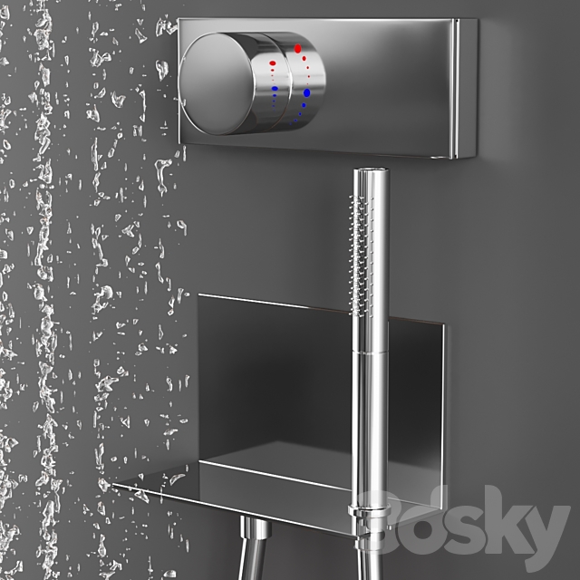 zup shower 3DS Max Model - thumbnail 3