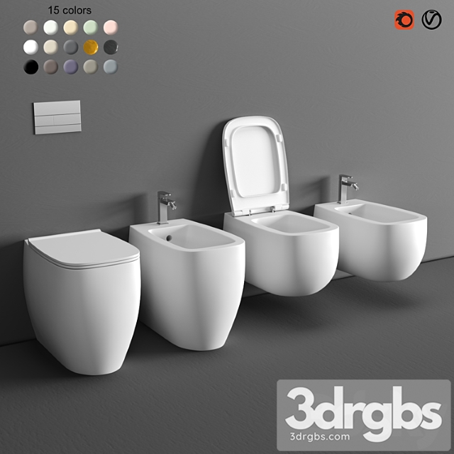 Alice Ceramica Nur Wc 3dsmax Download - thumbnail 1